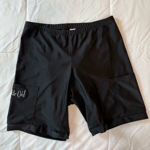 Sparkle On Black Running Shorts with Pockets Size XL